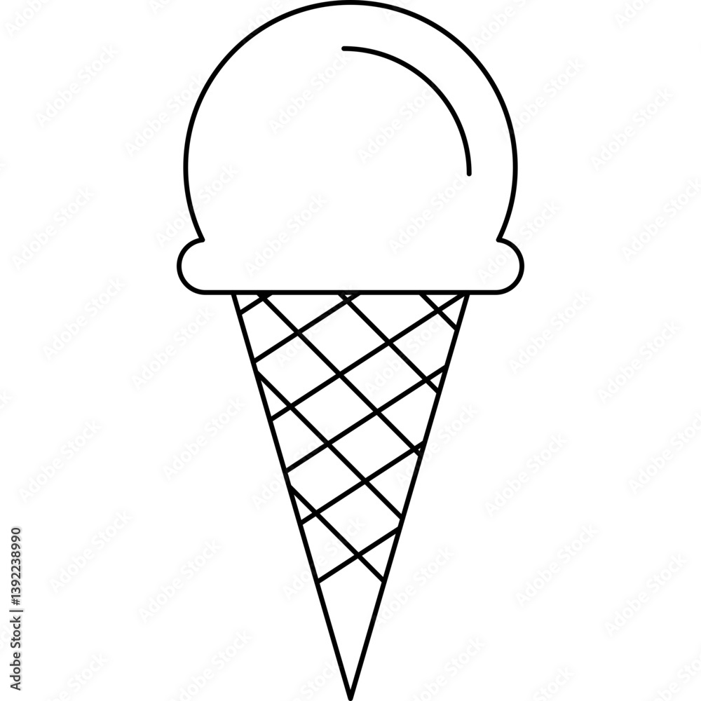 Ice Creamicon single vector illustration Ice Creamicon single vector illustration