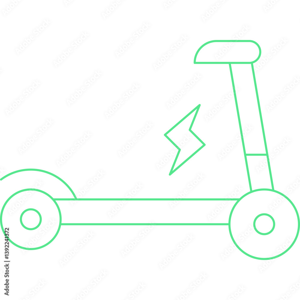 Scootericon single vector illustration