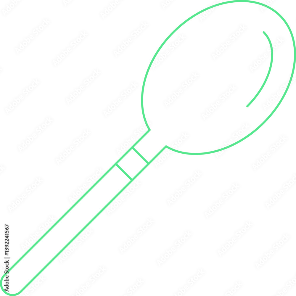 Wooden Spoonicon single vector illustration Wooden Spoonicon single vector illustration
