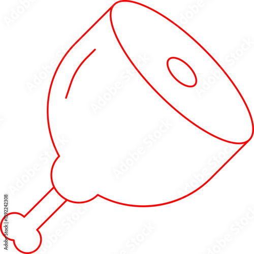 Meaticon single vector illustration