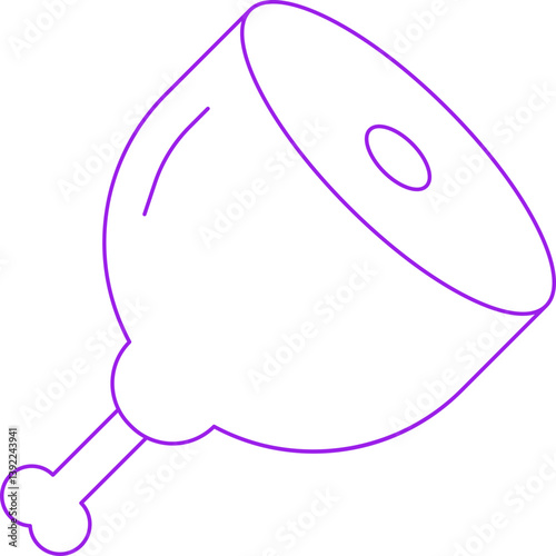 Meaticon single vector illustration