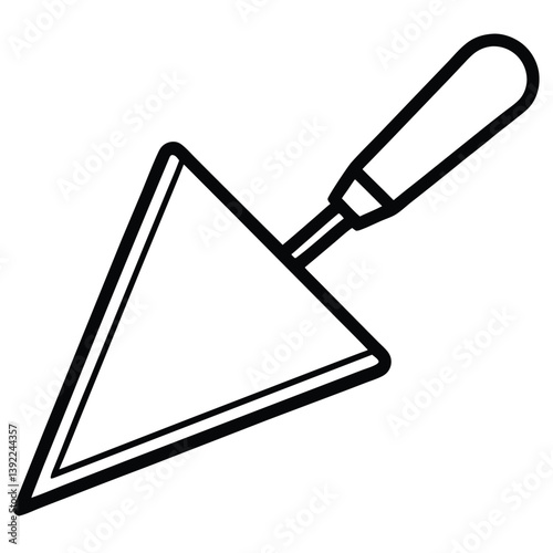 Obraz na płótnie trowel isolated on white background w salonie