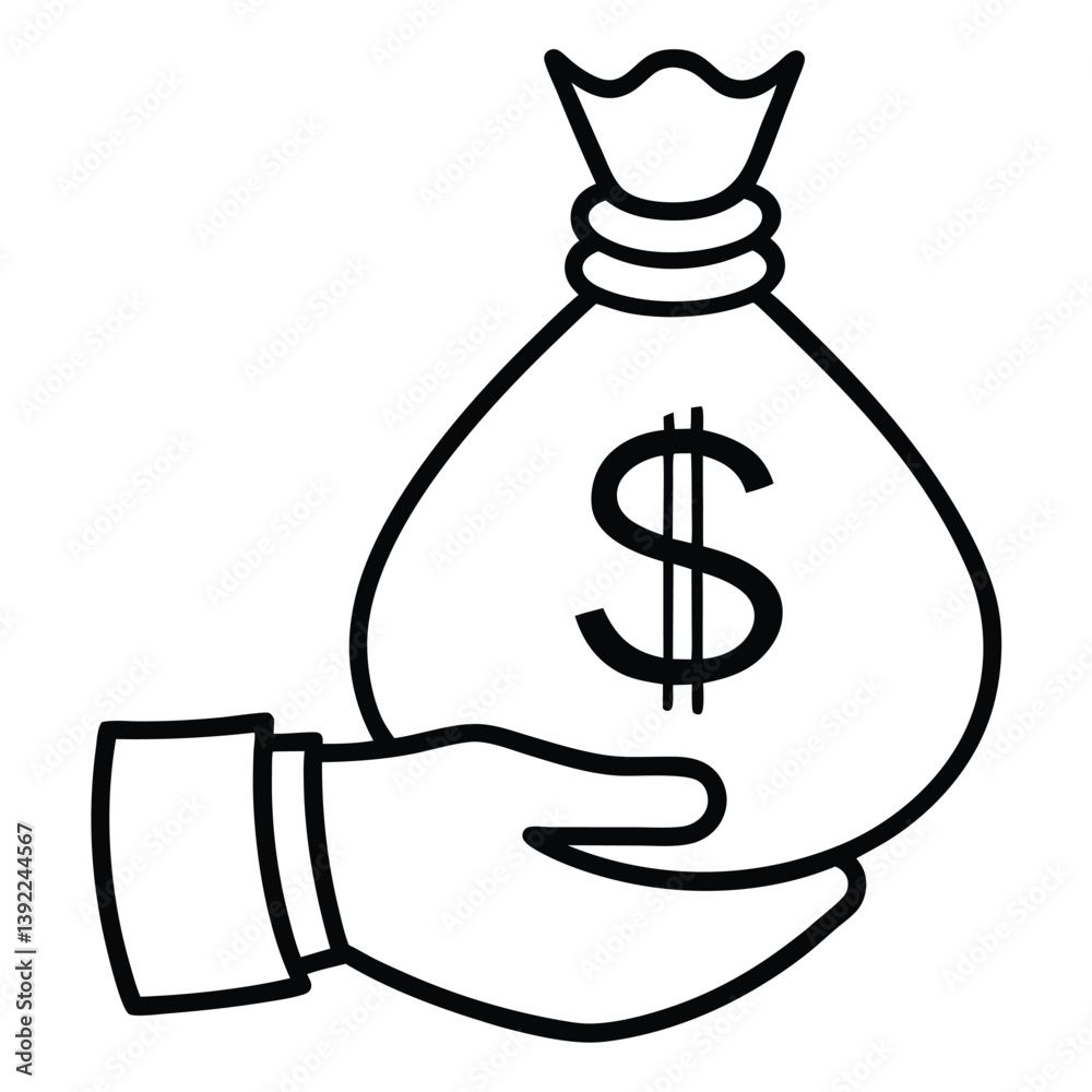 bag with dollar
