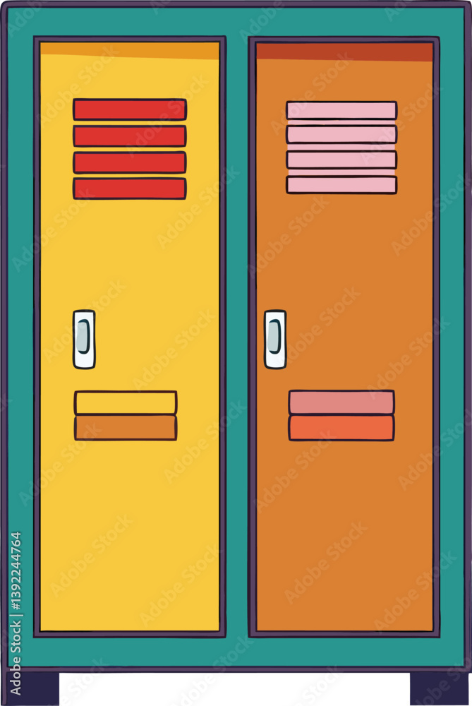 Empty School Corridor With Lockers Empty School Corridor With Lockers