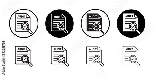 Audit icon Black and white logo