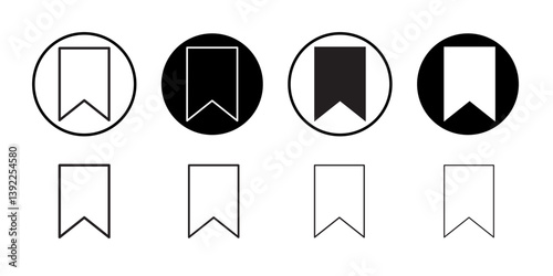 Bookmark icon Black and white logo