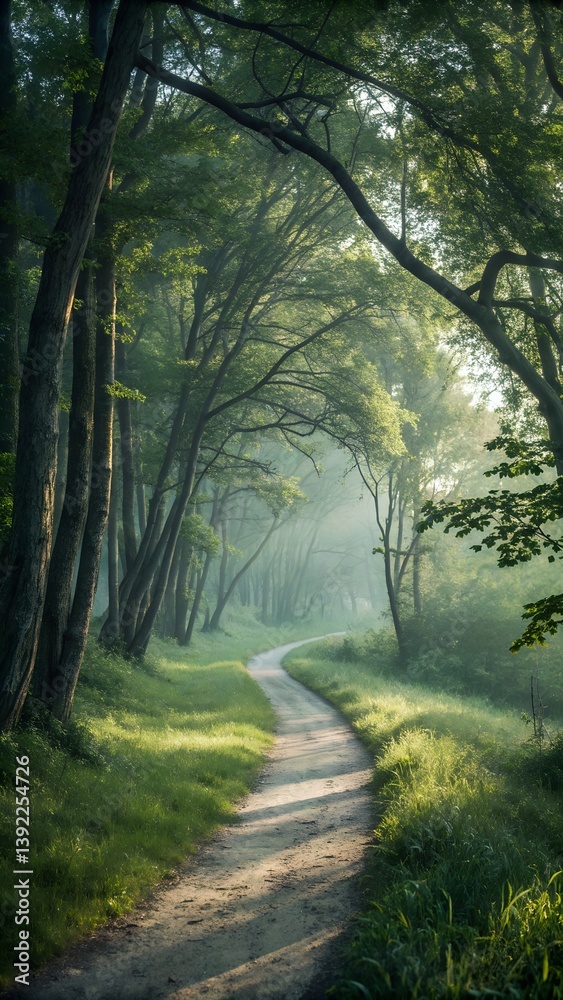Obraz premium Natural Tranquil Trails for mobile wallpaper