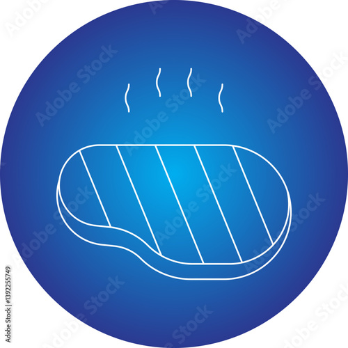 Steakicon single vector illustration