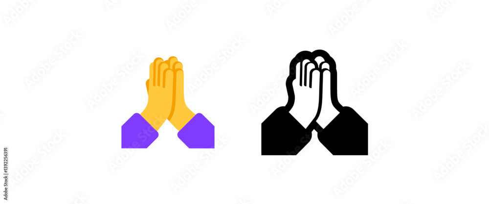 Obraz premium 🙏 Praying Hands Emoji3/3