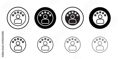 Customer loyalty icon Black and white logo