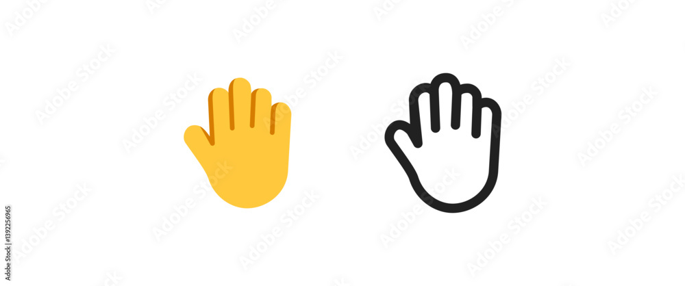 Fototapeta premium Hand with Fingers Splayed 