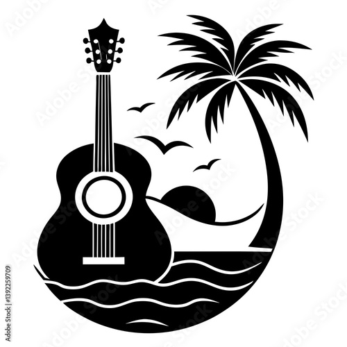Bossa nova-inspired rhythm with a gentle acoustic guitar, evoking a carefree beachside vibe