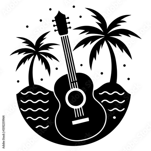 Bossa nova-inspired rhythm with a gentle acoustic guitar, evoking a carefree beachside vibe