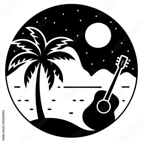 Bossa nova-inspired rhythm with a gentle acoustic guitar, evoking a carefree beachside vibe