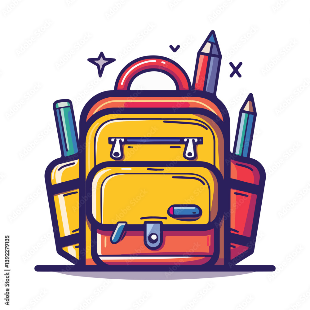 Fototapeta premium school supplies, back to school, about stationery, school