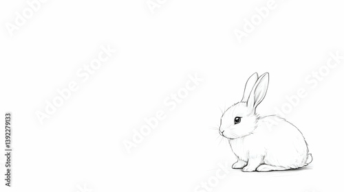 drawing a simple bunny illustration