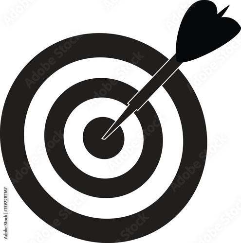 Archer Aiming Arrow. Traditional Archery and Precision Shot Concept. Vector Illustration.