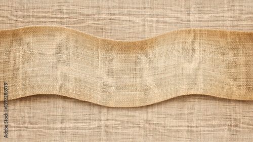 Wavy Beige Linen Texture Background for Rustic, Natural, and Textile Designs