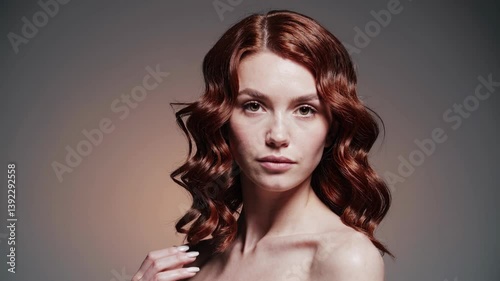 The Woman with Beautiful Curls.