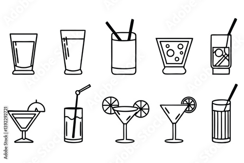 Old Fashioned Line Art Creative Design for Vintage Illustration  
