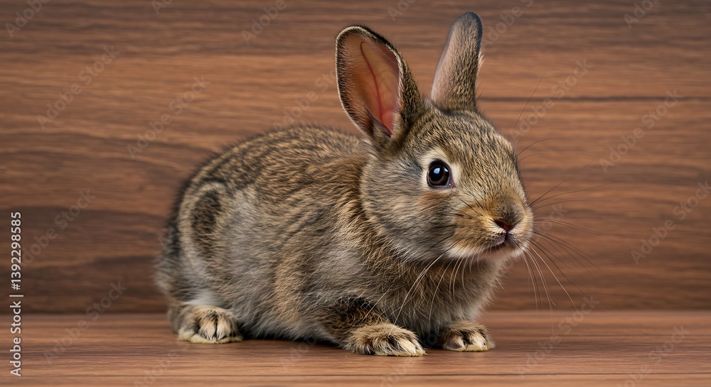 Obraz premium Whispers Of The Woods A Gentle Gaze Brown Eyed Wonder Woodland Companion Silent Observer Little One Listens Earthy Hues Humble Beauty Quiet Strength Forest Spirit AI Generated
