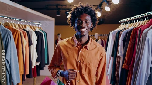 The Happy Shopper Smiling