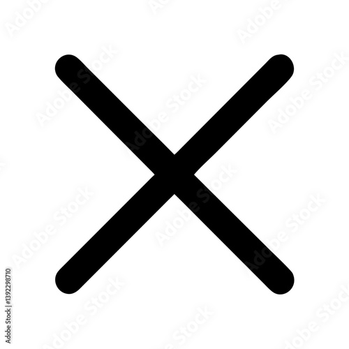 Cross Mark for Cancel or Close Icon Design