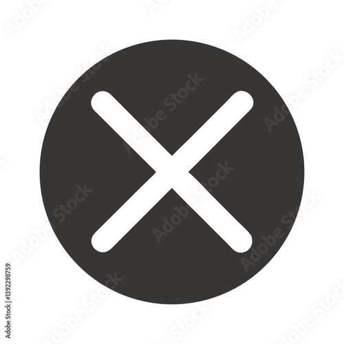 Cross Mark for Cancel or Close Icon Design