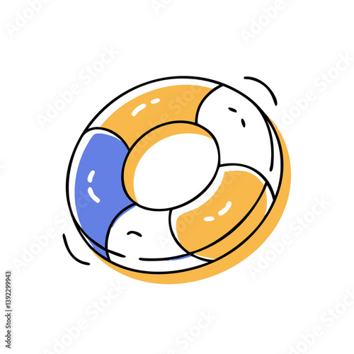 Lifebuoy in bright colors for safety and fun  