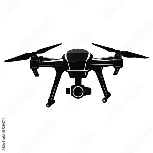 design illustration of a photography drone