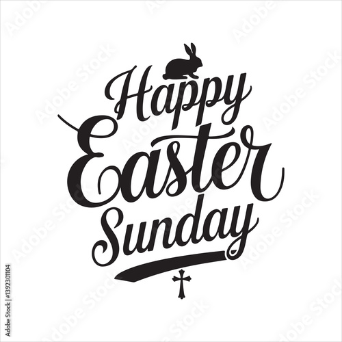 easter sunday silhouette vector art