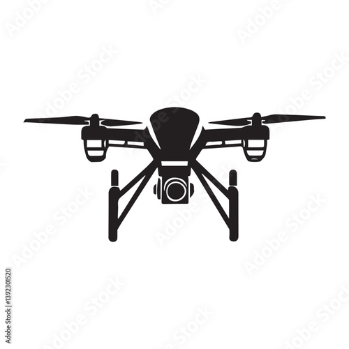 design illustration of a photography drone