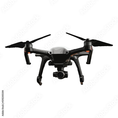 design illustration of a photography drone