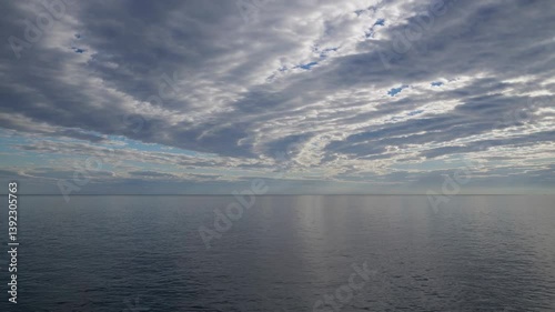 The Ocean Under Dramatic Clouds