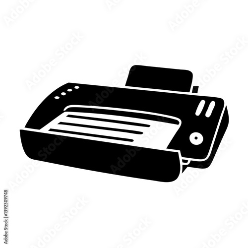 laminator icon, laminator line art - simple line art of laminator, perfect for laminator logos and icons