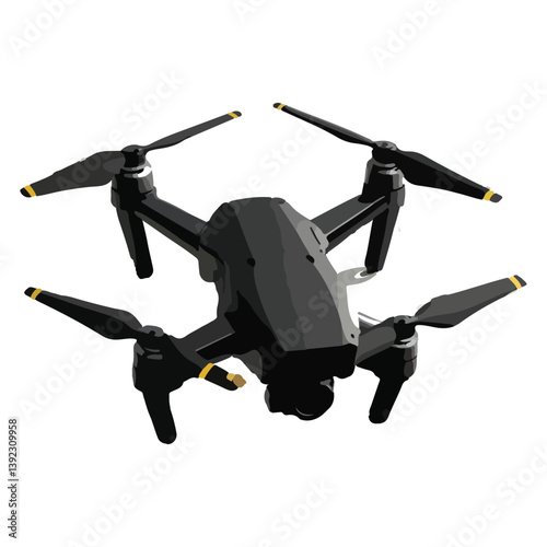 design illustration of a photography drone