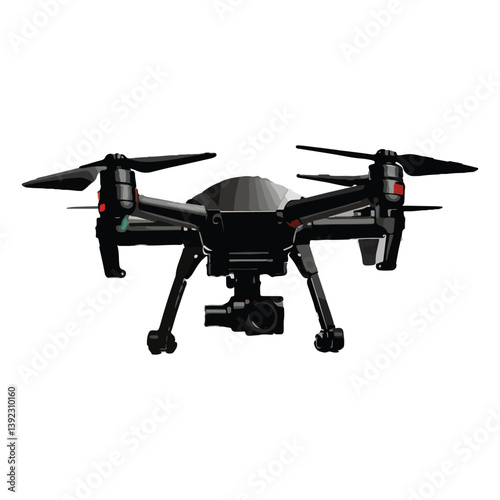 design illustration of a photography drone