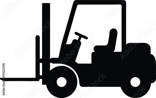 forklift truck silhouette vector. Forklift Trucks Vector Art 