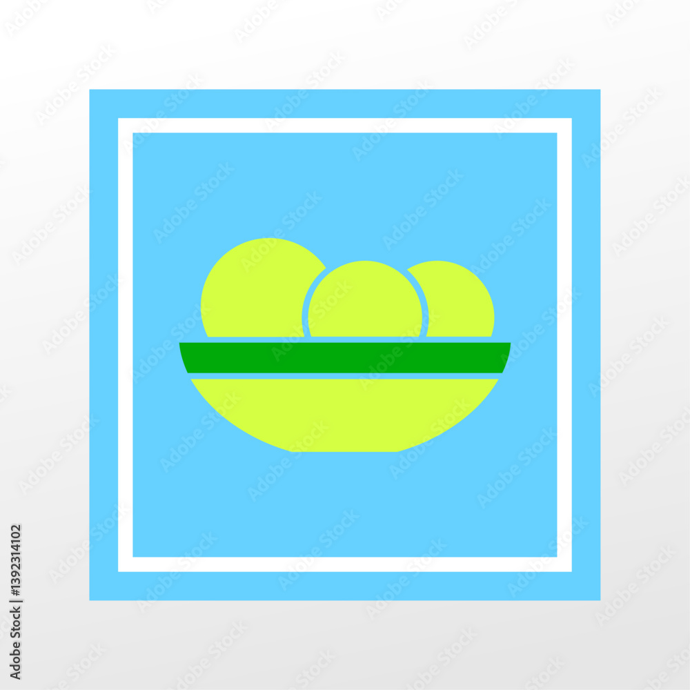 Fototapeta premium Nature green icon art, vector, illustration, and flat design.