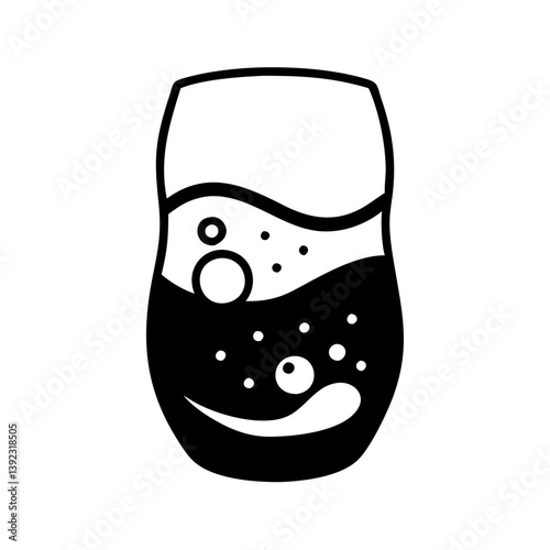 seltzer water icon, seltzer water line art - simple line art of seltzer water, perfect for seltzer water logos and icons