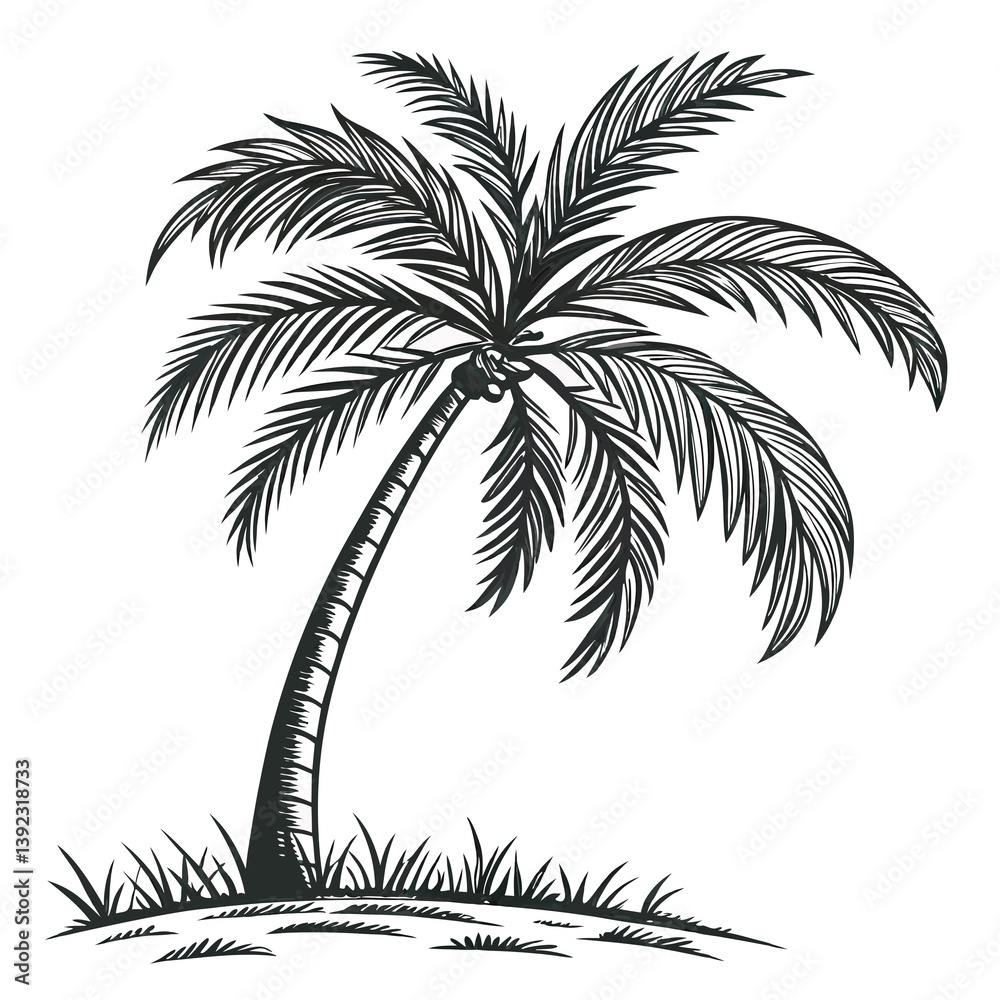 Obraz premium palm tree silhouette