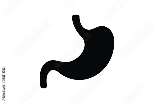 Stomach icon silhouette