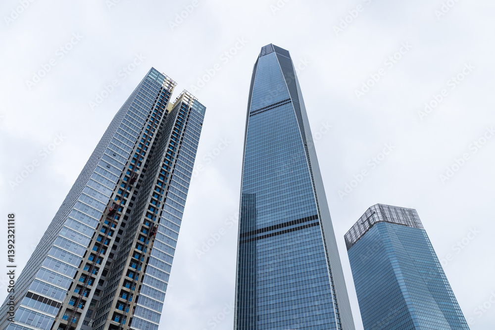 Landmark building of International Trade Center, Dongguan City, Guangdong Province, China Landmark building of International Trade Center, Dongguan City, Guangdong Province, China