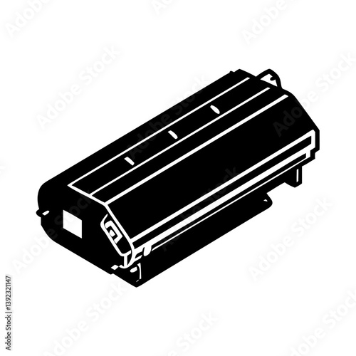 toner cartridge icon, toner cartridge line art - simple line art of toner cartridge, perfect for toner cartridge logos and icons
