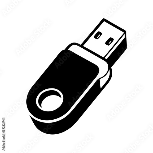 usb flash drive icon, usb flash drive line art - simple line art of usb flash drive, perfect for usb flash drive logos and icons