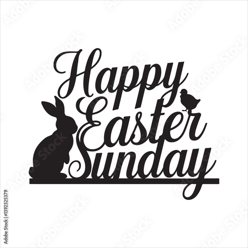 easter sunday silhouette vector art