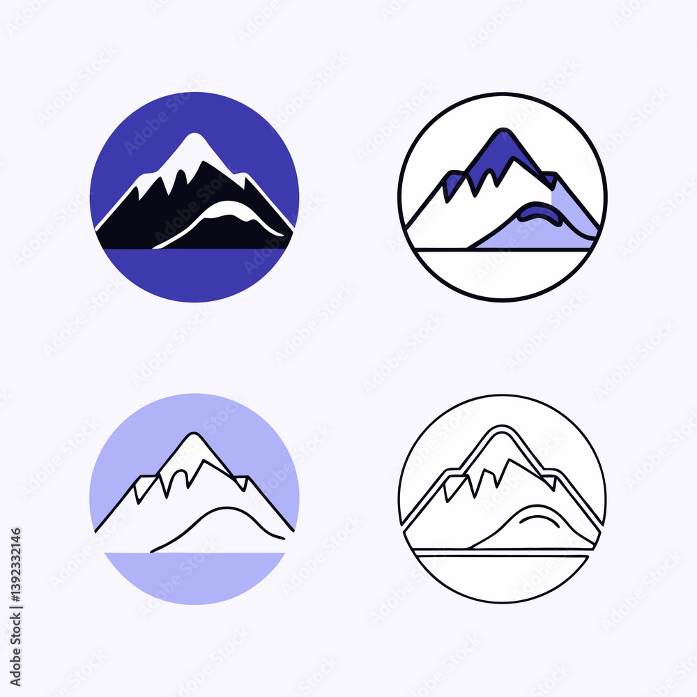 vector of mountain picture vector of mountain picture