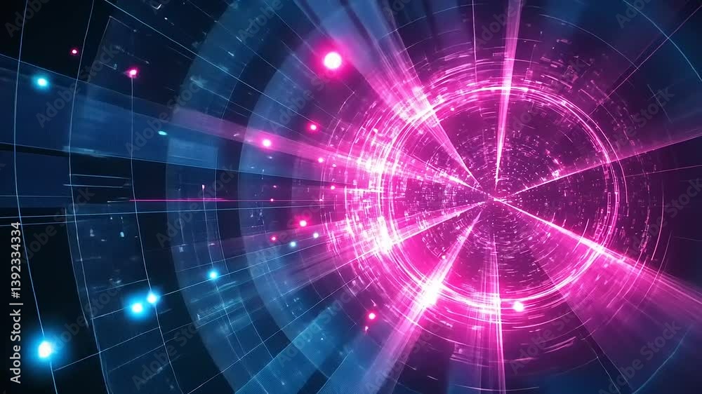 Abstract Futuristic Digital Design with Glowing Lines and Shapes Abstract Futuristic Digital Design with Glowing Lines and Shapes