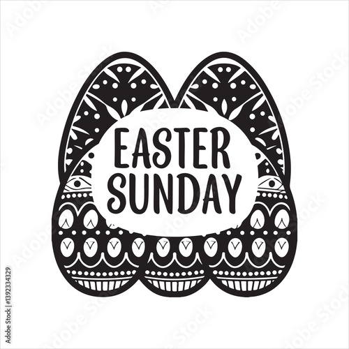 easter sunday silhouette vector art
