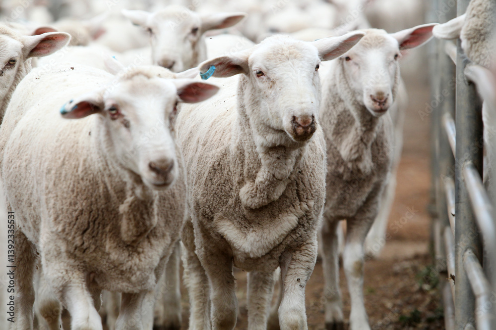 sheep at saleyards sheep at saleyards
